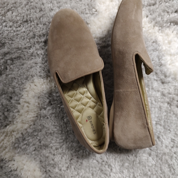 Allbirds Women's Taupe Suede Loafers - Picture 2 of 3
